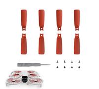 CERFFOOL 8Pcs Replacement Propellers for DJI Flip Propeller Replacement Lightweight Quick Release with Screw and Screwdriver for Drone Accessories (Red)
