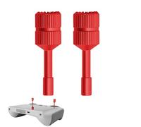 CERFFOOL Aluminum Alloy Drone Joystick for DJI RC 2/1 Controller Stick Replacement Non-slip Replacement Parts for DJI Air 3S/Mini 4 Pro/Flip/Neo (Red, Extended Rocker)
