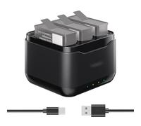 CERFFOOL Battery Charger 3 Channel for DJI Osmo Action 5 Pro Battery Charging Station USB C Fast Charger Action Camera Accessories