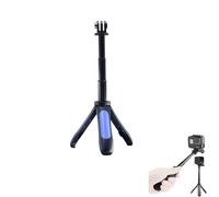 CERFFOOL Extendable Mini Selfie Stick Tripod for GoPro 13 12 11 Insta 360 X4 3 Portable Vlog Tripod Stand Extension Pole Monopod Tripod Action Camera Accessories (Blue)