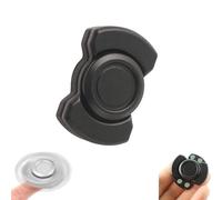 CERFFOOL Hand Spinner EDC Toy Fidget Slider Toys Finger Gyro Magnetic Metal Anti-Anxiety Toys Fidget Spinner for Adults Children Anti-Stress Sensory Toy Finger Games to Relieve (Black)