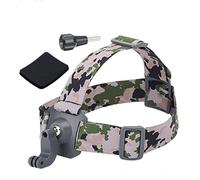 CERFFOOL Head Strap Mount for DJI Osmo 360 Action 6 5 Pro 4 Pocket 3 GoPro Hero 13 12 Insta360 GO Ultra 3S X5 360° Rotatable Vertical-Horizontal Shoot Hat Headband Mount for Action Camera (Camouflage)