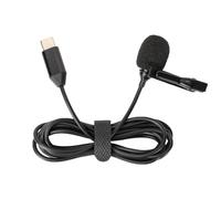 CERFFOOL Lavalier Microphone for Insta360 X4 Omnidirectional Condenser Mic for Action Camera USB Type-C Wired Clip Professional Unidirectional Mic