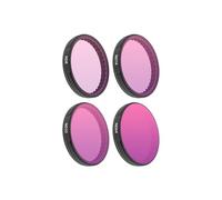 CERFFOOL Lens Filter for DJI Osmo Action 5 Pro 4 3 Aluminum Frame Optical Glass Lens Protector Multi Coated Filter with Storage Case for Action Camera Accessories (ND8+ND16+ND32+ND64)