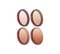 CERFFOOL Lens Filter for DJI Osmo Action 5 Pro 4 3 Aluminum Frame Optical Glass Lens Protector Multi Coated Filter with Storage Case for Action Camera Accessories (ND8/PL+ND16/PL+ND32/PL+ND64/PL)