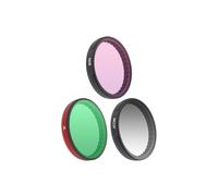 CERFFOOL Lens Filter for DJI Osmo Action 5 Pro 4 3 Aluminum Frame Optical Glass Lens Protector Multi Coated Filter with Storage Case for Action Camera Accessories (MCUV+CPL+ND8)