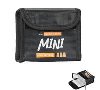 CERFFOOL Lipo Battery Safe Bag for DJI Mini 5 Pro/4 Pro/3 Pro/Mini 3 Fireproof Explosion Proof Protective Cover Charging Safe Storage Bag Accessories Drone, For 3 Batteries), 12 x 6.3 x 9.5 cm