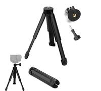 CERFFOOL Mini Telescopic Tripod with Adapter for DJI Osmo 360/Pocket 4 3/Action 6 5 Pro 4 for GoPro Hero/Insta360 X5 X4 Air GO Ultra/3S 3/Ace Pro 2 Tripod with 1/4 Screw Non-slip Feet