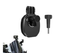 CERFFOOL Motorbike Windshield Mount for DJI OSMO 360/Nano/Action 6/5 Pro/4/Pocket 3 for Insta360 GO Ultra/ 3S/X5/X4 Air/Ace Pro 2 for GoPro 13/12/11 Motocycle Windscreen Holder for Action Camera