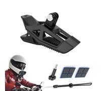 CERFFOOL Motorcycle Helmet Mount Chin for GoPro Hero 13 12 for Insta360 X5 X4 Ace Pro 2 for DJI Osmo Action 5 Pro 4 3 Lightweight Silicone Non-slip Clip Holder for Action Camera Accessories