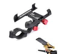 CERFFOOL Phone Holder for Bike Motorcycle 4 Claws 360° Rotatable Aluminium Alloy Shockproof Universal Phone Holder for Smartphones(Black)