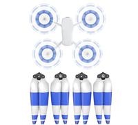 CERFFOOL Propellers for DJI Air 3/3S Low Noise 8747F Wing Blade Quick-Release Replacement Prop Propellers for Drone Accessories (2 Pairs*White + Blue)