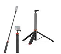 CERFFOOL Selfie Stick Tripod for GoPro 13 11/Insta360 X5 X4/DJI Osmo Action 5 Pro 4 130cm Long Handle Extendable Portable and Lightweight for Action Cameras Universal Stand