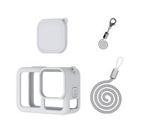 CERFFOOL Silicone Sleeve Protective Case for GoPro Hero 13 BLACK with Lens Caps & Neck strap &Lens Cap Anti-Loss Rope for Action Camera Accessories Kit (Grey)