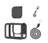 CERFFOOL Silicone Sleeve Protective Case for GoPro Hero 13 BLACK with Lens Caps & Neck strap &Lens Cap Anti-Loss Rope for Action Camera Accessories Kit (Black)