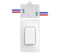 Cerhot US Self Powered Wireless Light Switch Kit Remote Light Switches Wireless No Wiring No Battery Kinetic Light Switch Wireless Radio Wall Switches For Home Lighting (US 1Gang 1V1 A）