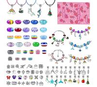 CERICAI 150 Pcs Charm Bracelet Making Kit, Kids Jewelry Cool Maker Bracelet, Cute Aesthetics Crafts Gift, Kids Handmade Jewelry Sets for Girls, Girl Birthday Gift, Bracelets Making Kit Toy for Teens