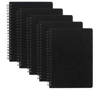 CERICAI A6 Spiral Notebook, Mini Wirebound Bound Notepad,Horizontal Lined Memo Pads,Small Pocket Notebooks for Note Taking Travel Work Business Office School Family Supplies,50 Sheet 100 Page(Black)