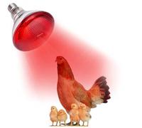 CERICAI Infrared Heat Lamp Bulbs for Farming - 250W Infrared Light Red Heat Bulb, Basking Spot Red Heat Light for Poultry, Chicks, Puppies, Cats, Pigs, Lizards