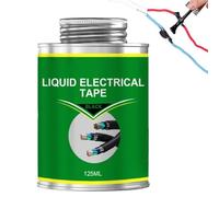 Cerioll Liquid Electrical Tape, Liquid Insulating Rubber Coat, Cable Repair Paste, Waterproof Insulating Glue, Waterproof Fast Dry, 125ml (Black)