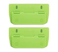 Cerioll Plastic Pocket Hole Punch, 2-Hole, Green, Package of 2, Mini Flat Hole Punch for Folder, Filing, Organizing, School, Study, Work, Manual Operation, 6 mm Pin Hole Diameter