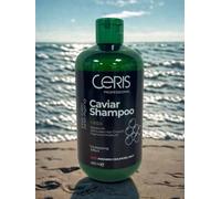 Ceris Caviar Shampoo 400ml - Anti-Aging, Sulfate,Salt, Paraben & Silicone Free | Omega-3 & Vitamins A, D, E for Moisture, Strength & Shine in Dry, Curly & Chemically Treated Hair