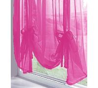 Cerise Tie Blind - Polyester Voile - 59 x 54