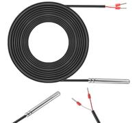 Cerkkapo 5M PT1000 Temperature Sensor, Waterproof PT1000 Temperature Sensor, PT 1000 Sensor with PVC Stainless Steel Waterproof Probe Compatible with Raspberry Pi