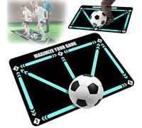 Cerkkapo Football Mat, Training Mat, Football, 60 x 90 cm, Football Training Mat, Football Step Training Mat, Football Mat Training, Shock-Absorbing Football Mat, Ball Control for Children and Adults