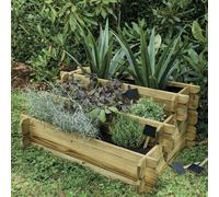 Cerland Angelic 3-Tier Raised Bed 80cm x 60cm 137L Raised Planter Vegetable Bed