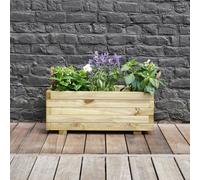 Cerland Baroque Rectangular Planter 70cm x 30cm 31L Traditional Garden Planter