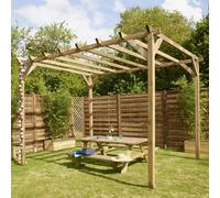 Cerland Magdalie Wooden Pergola 4m x 3m Garden Pergola Canopy Shelter