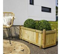 Cerland Vendome Rectangular Planter 92cm x 46cm 113L Classic Wooden Planter