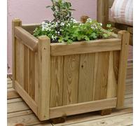 Cerland Vendome Square Planter 46cm x 46cm 52L Classic Square Wooden Planter