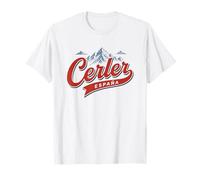 Cerler España Retro Mountain Ski Resort Travel Design T-Shirt