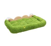 Cerlingwee Cat Window Hammock Cozy Wooden Bed for Ultimate Comfort for Cat Lovers Rubber Wood Plush 20.87 X 13 X 4.92in