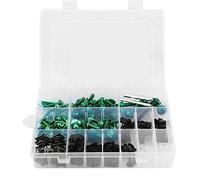 Cerlyiont Universal Motorcycle Fasteners Kit Durable Aluminum Fastening Screws Nuts Set for Yamaha, Compact Lightweight Design Green (Green)