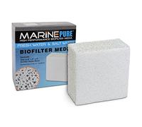 CerMedia MarinePure Block Bio-Filter Media for Marine and Freshwater Aquariums, 8 by 8 by 4-Inch
