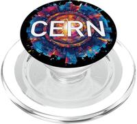 CERN Collider Abstract Hadron Enthusiast Tee PopSockets PopGrip for MagSafe