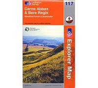 Cerne Abbas and Bere Regis, Blandford Forum and Beaminster: Sheet 117 (OS Explorer Map)