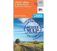 Cerne Abbas & Bere Regis Map | Weatherproof | Blandford Forum & Beaminster | Ordnance Survey | OS Explorer Active Map 117 | England | Walks | Hiking | Maps | Adventure