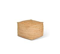 Cerney Jute Square Foot Stool - Natural