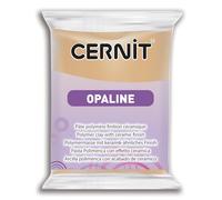 CERNIT CE0880056815C - A Packet of Opaline Effect Polymer Clay Block - Modelling and Baking Clay - Sand Beige Colour - 56 g Block - Manufactured in Belgium