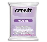 CERNIT CE0880056931C - A Packet of Opaline Effect Polymer Clay Block - Modelling and Baking Clay - Lilac Colour - 56 g Block - Manufactured in Belgium
