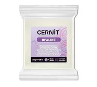 CERNIT CE0880250010C - A Packet of Opaline Effect Polymer Clay Block - Modelling and Baking Clay - White Colour - 250 g Block - Manufactured in Belgium