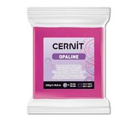 CERNIT CE0880250460C - A Packet of Opaline Effect Polymer Clay Block - Modelling and Baking Clay - Magenta Colour- 250 g Block - Manufactured in Belgium