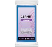 CERNIT CE0880500261C - A Packet of Opaline Effect Polymer Clay Block - Modelling and Baking Clay - Primary Blue Colour - 500 g Block - Manufactured in Belgium