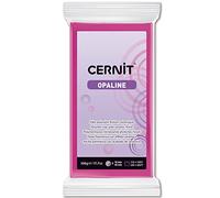 CERNIT CE0880500460C - A Packet of Opaline Effect Polymer Clay Block - Modelling and Baking Clay - Magenta Colour - 500 g Block - Manufactured in Belgium