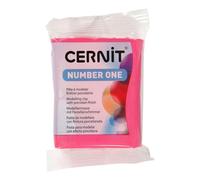 CERNIT CE0900056481C - A Pack of Polymer Clay Block - Number One Range - Modelling and Baking Clay - Raspberry Colour - 56 g Block - Manufactured in Belgium