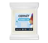 CERNIT CE0900250027C - A Pack of Polymer Clay Block - Number One Range - Modelling and Baking Clay - White Colour - 250 g block - Manufactured in Belgium